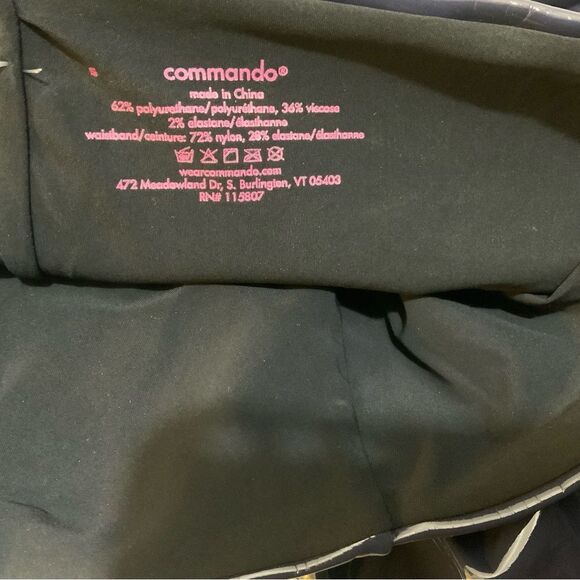 Commando Classic Faux Patent Leather Leggings High Rise Blue Pants Women’s Sz S - Picture 7 of 9